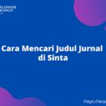 Cara Mencari Judul Jurnal di Sinta