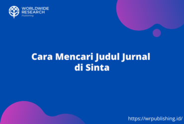 Cara Mencari Judul Jurnal di Sinta