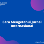 Cara Mengetahui Jurnal Internasional