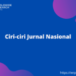 Ciri-ciri Jurnal Nasional