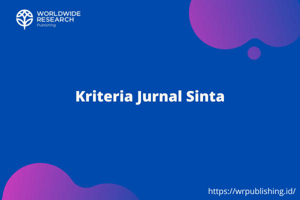 Kriteria Jurnal Sinta