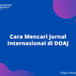 Cara Mencari Jurnal Internasional di DOAJ