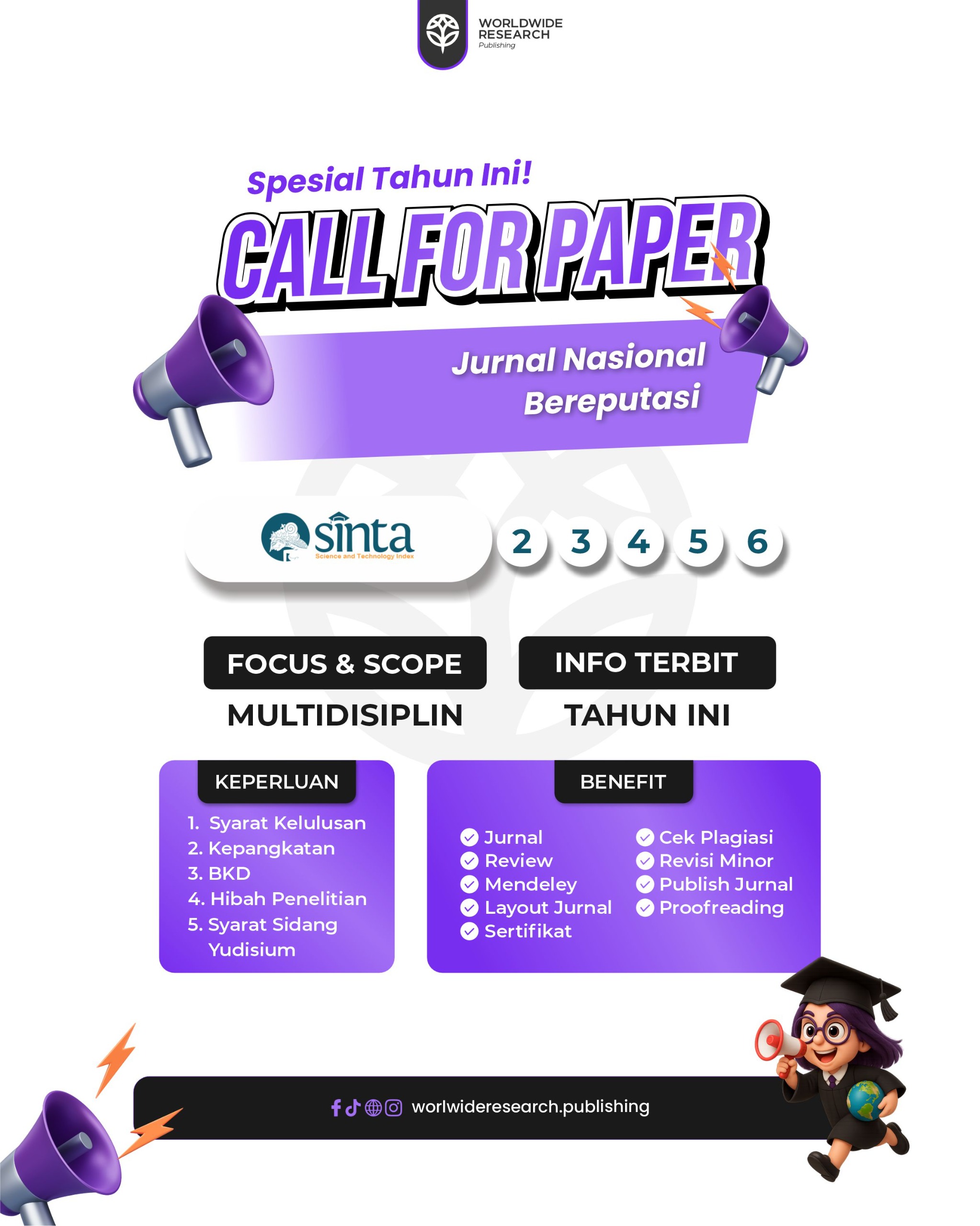 Call For Paper Publikasi Jurnal Sinta 2 Bereputasi, Slot Terbatas!