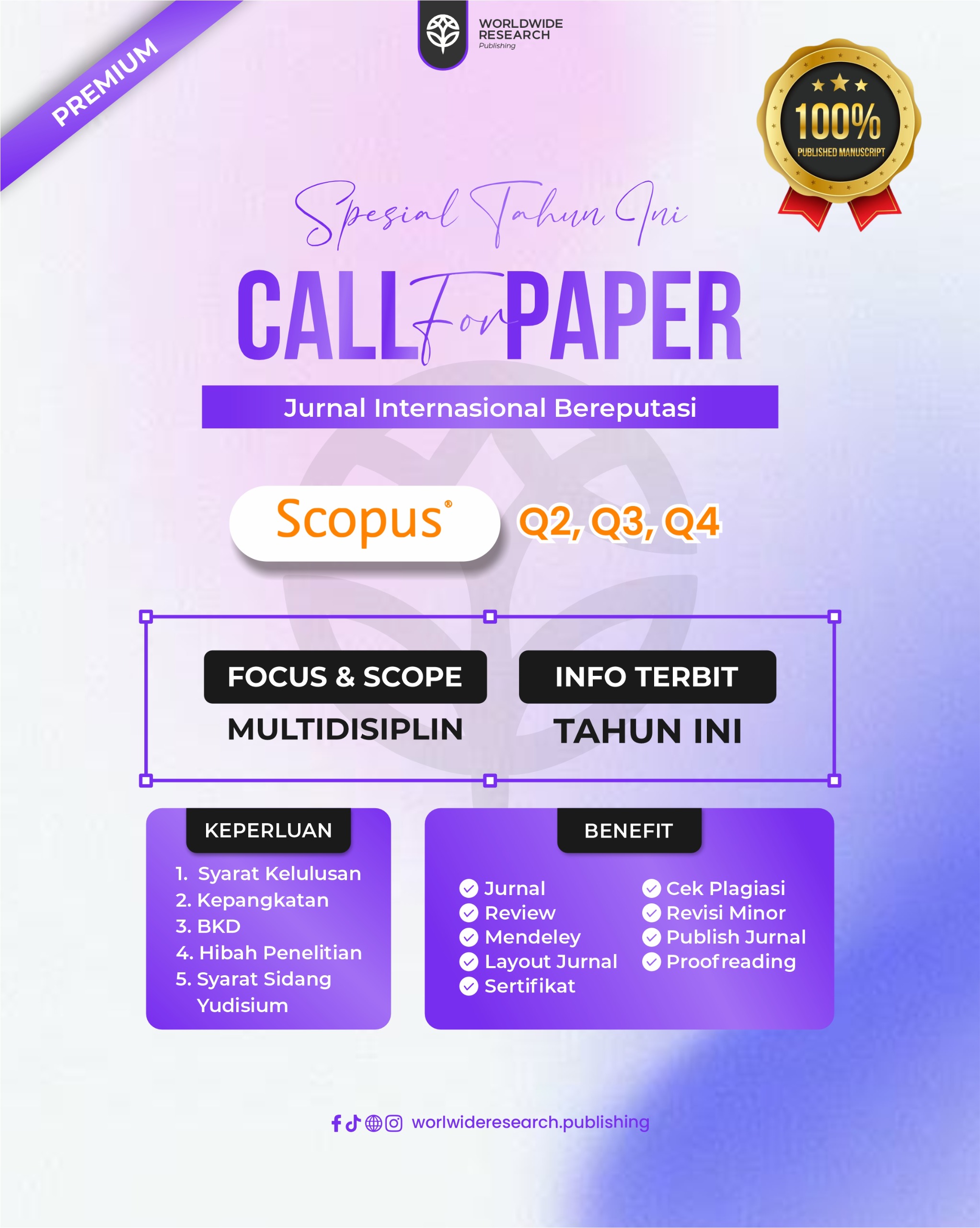 Call For Paper Jasa Publikasi Jurnal Scopus Q4